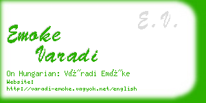 emoke varadi business card